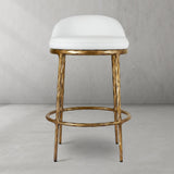 Hand Forged Metal Bar Swivel Counter Stool