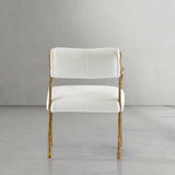 Hand Forged Metal Retro Copper Iron Frame Dining Chair
