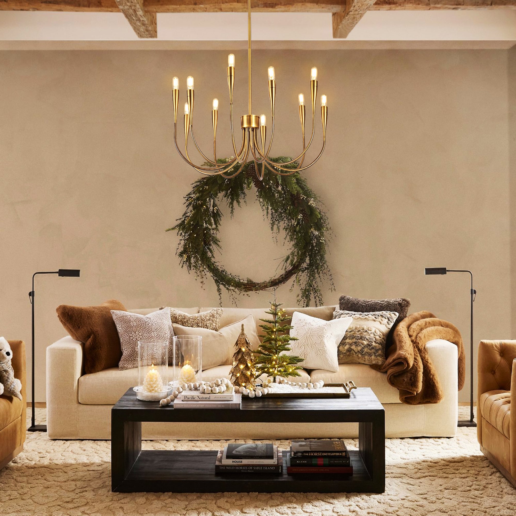 Liona Small Brass Chandelier Light