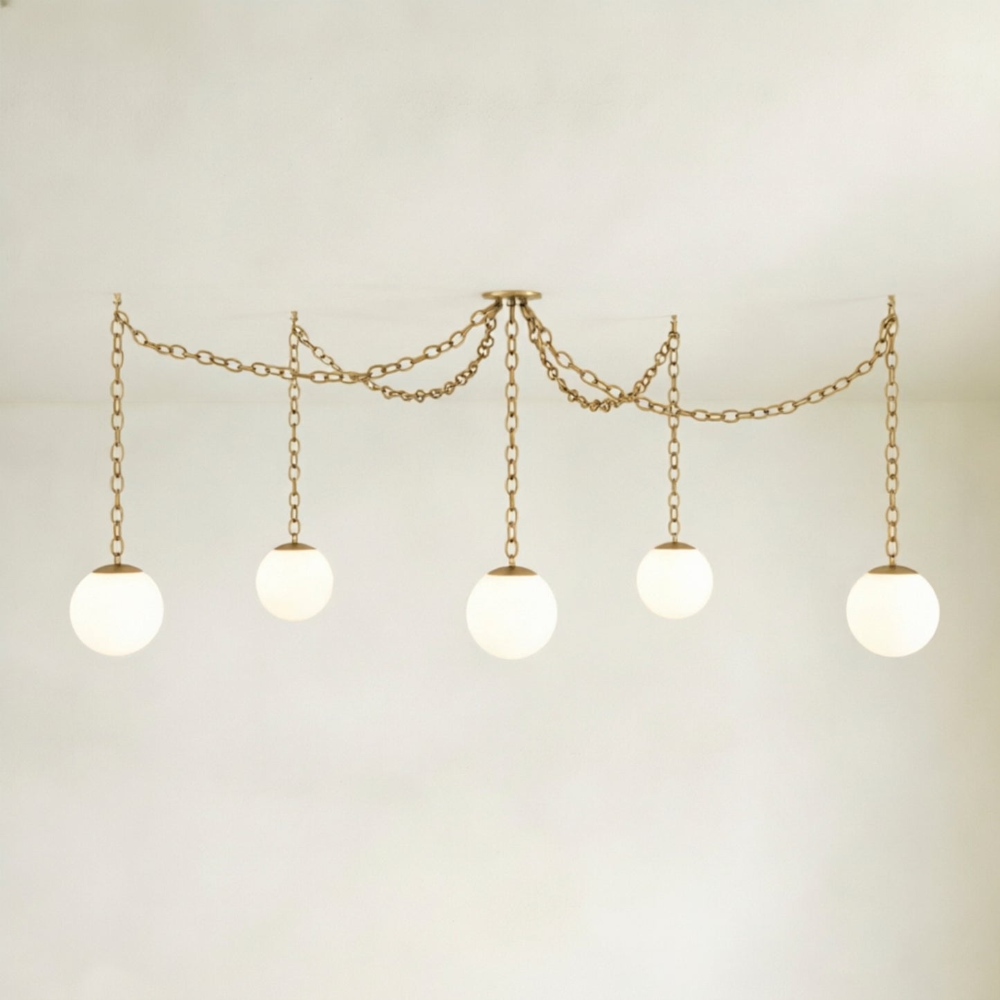 Valen Alabaster 5 Swag Chandelier
