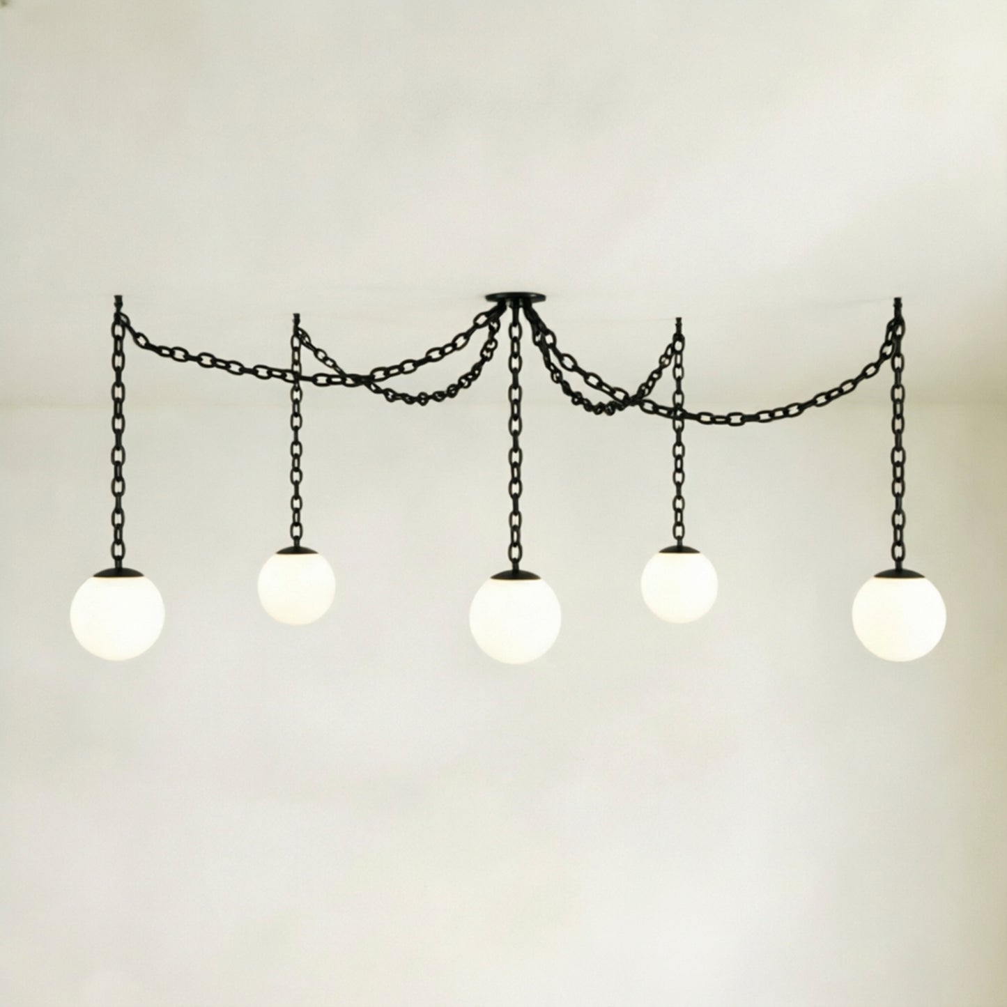 Valen Alabaster 5 Swag Chandelier