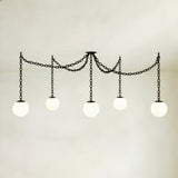 Valen Alabaster 5 Swag Chandelier
