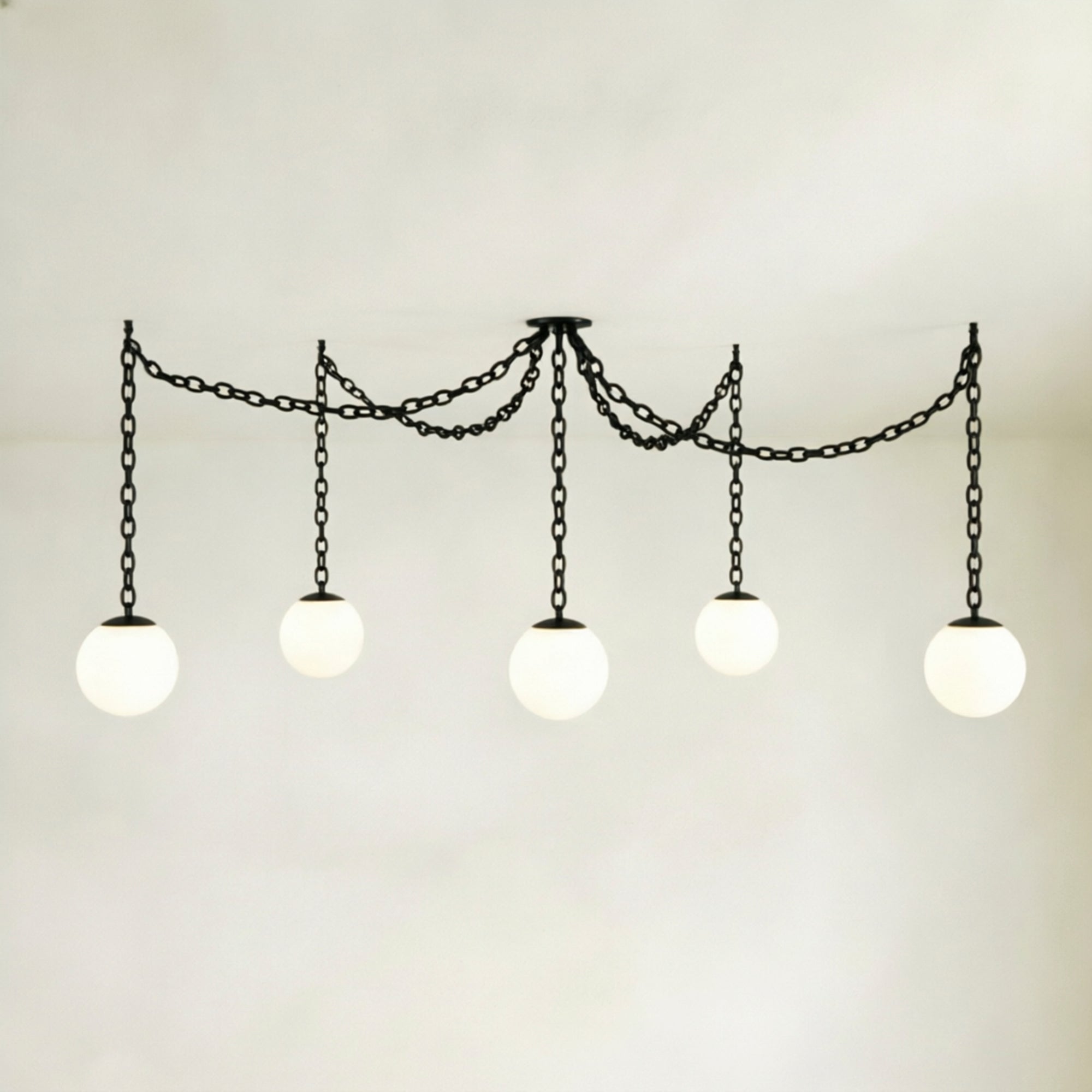 Valen Alabaster 5 Swag Chandelier