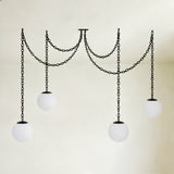 Valen Alabaster 4 Swag Chandelier