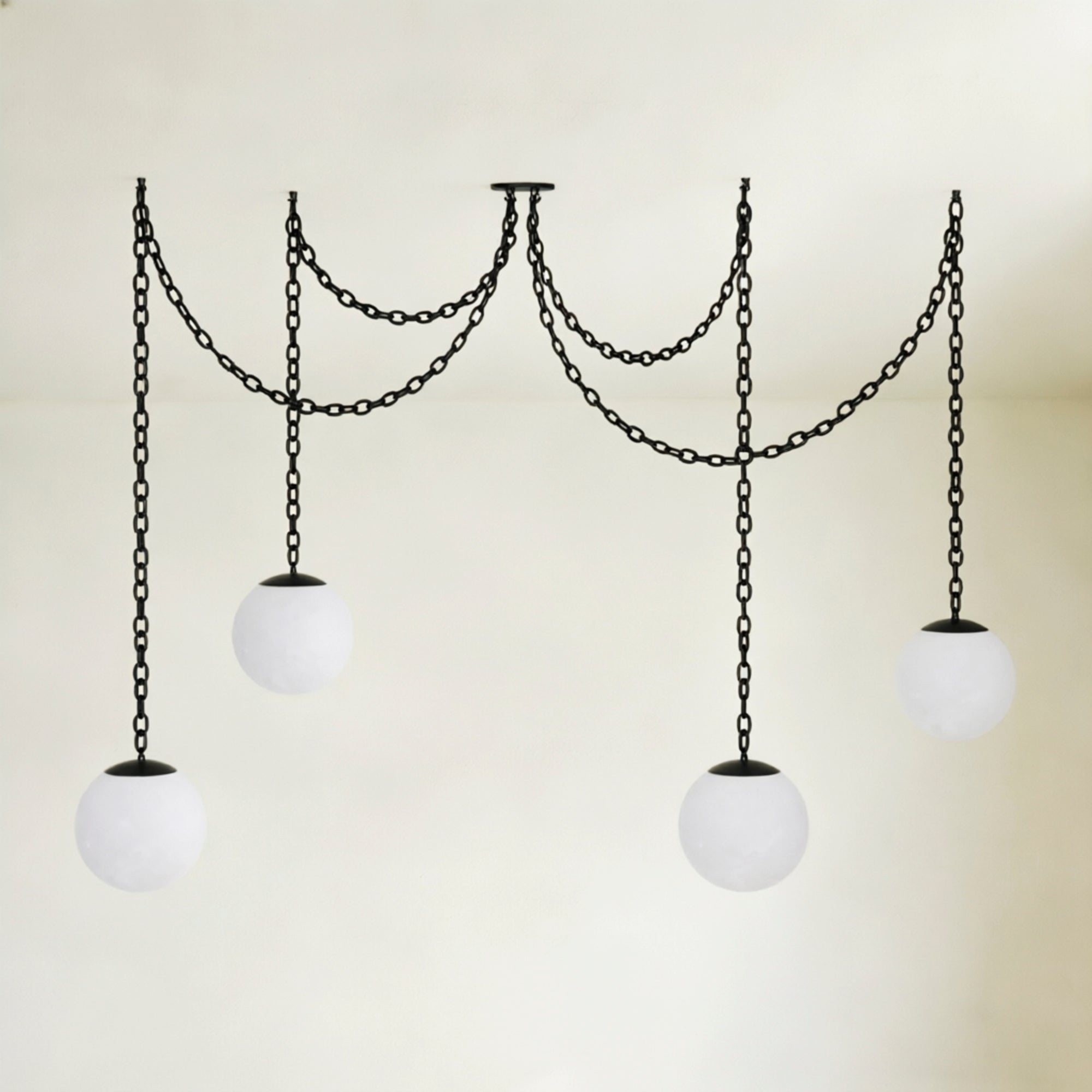 Valen Alabaster 4 Swag Chandelier
