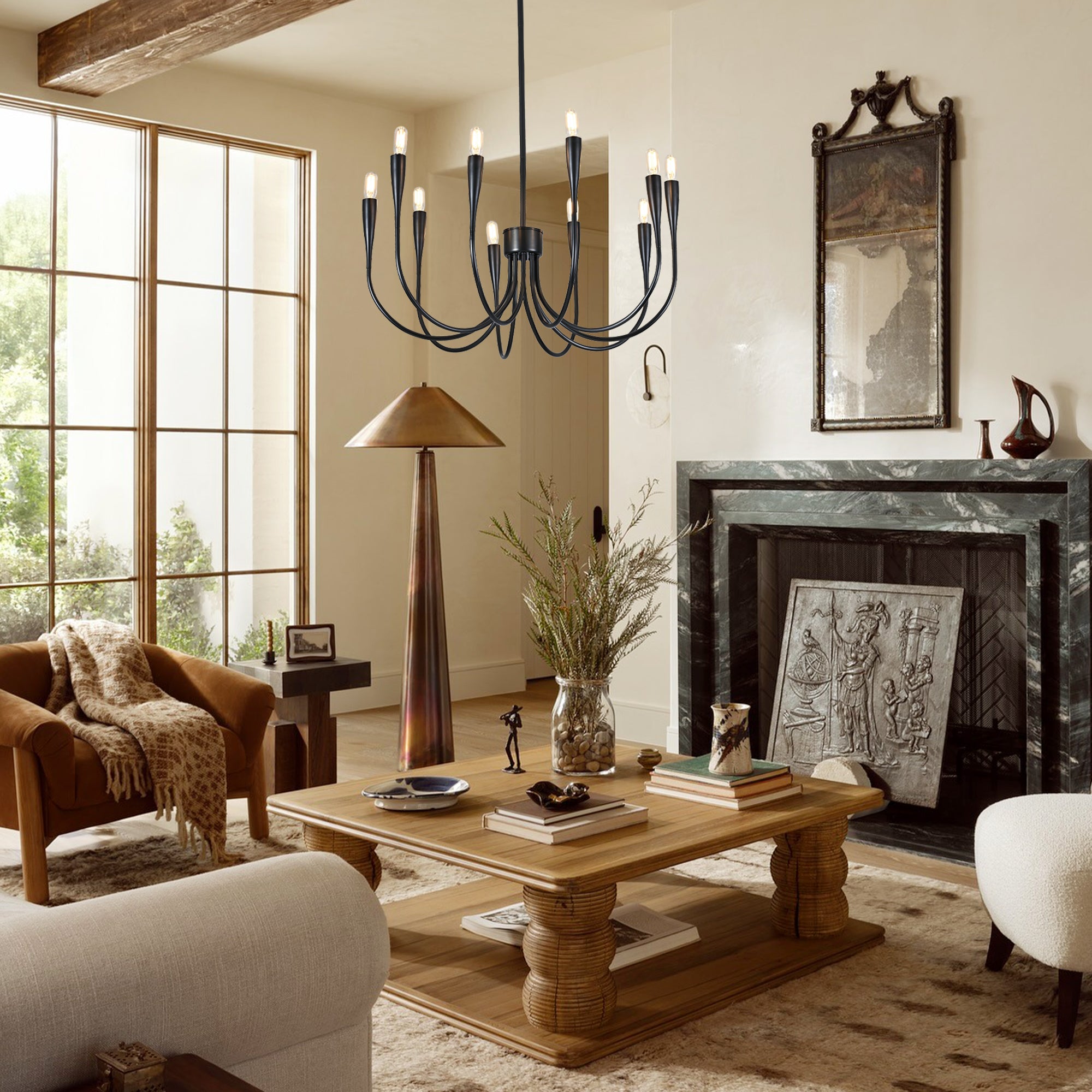 Liona Small Brass Chandelier Light