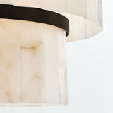 Windham Alabaster Round 3-Tier Chandelier