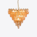 Marcello Murano-Style Poliedri Chandelier D31.9"