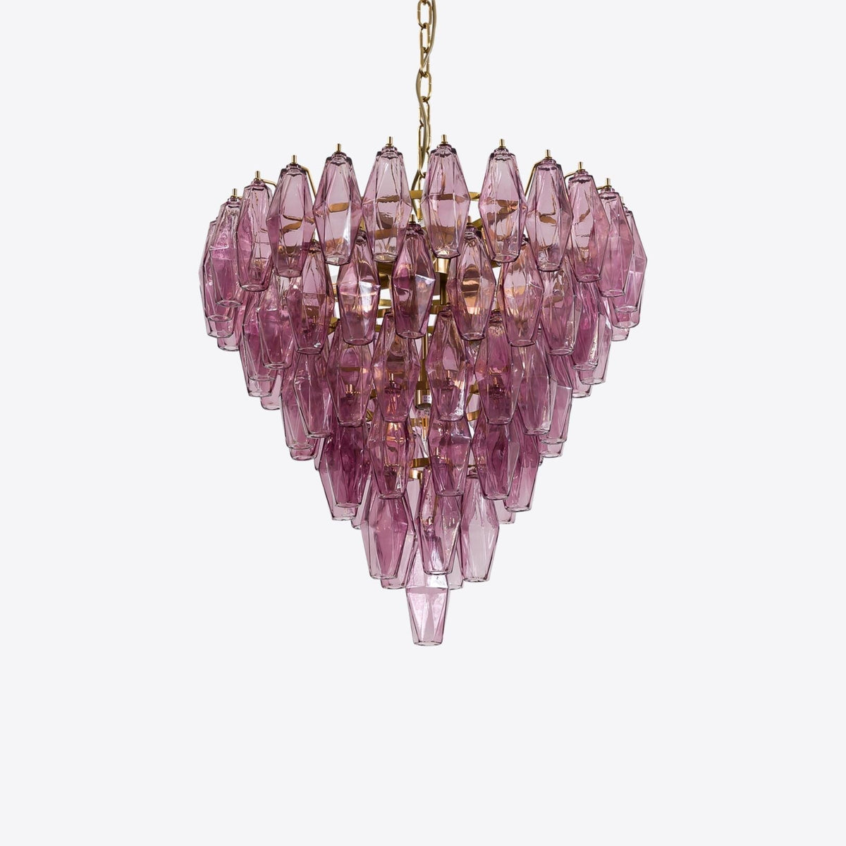 Marcello Murano-Style Poliedri Chandelier D31.9"