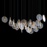 Silver Disc Cluster Chandelier