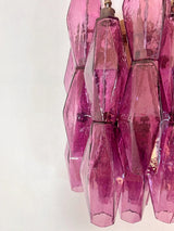 Murano-Style Wall Lamp | 17 Purple Poliedri Glass | Set of 2