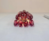 Murano-Style Wall Lamp | 17 Purple Poliedri Glass | Set of 2