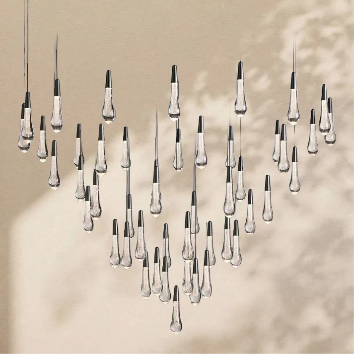 Soratai Modern Round Chandelier 17" 24" 36" 58"