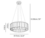 Alabaster Cascade Tiered Chandelier