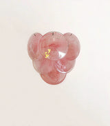 Murano-Style Wall Lamp | 6 Pink Alabaster Disc Glass | Set of 2