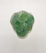 Murano-Style Wall Lamp | 6 Green Alabaster Disc Glass | Set of 2