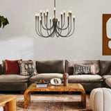 Liona Large Brass Candelabra Chandelier Light
