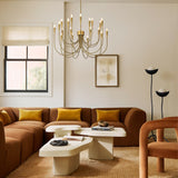 Liona Large Brass Candelabra Chandelier Light