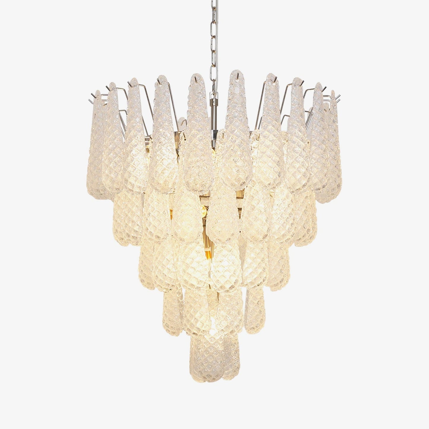 Lucia Murano Glass Round Multi-Tier Chandelier