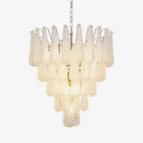 Lucia Murano Glass Round Multi-Tier Chandelier