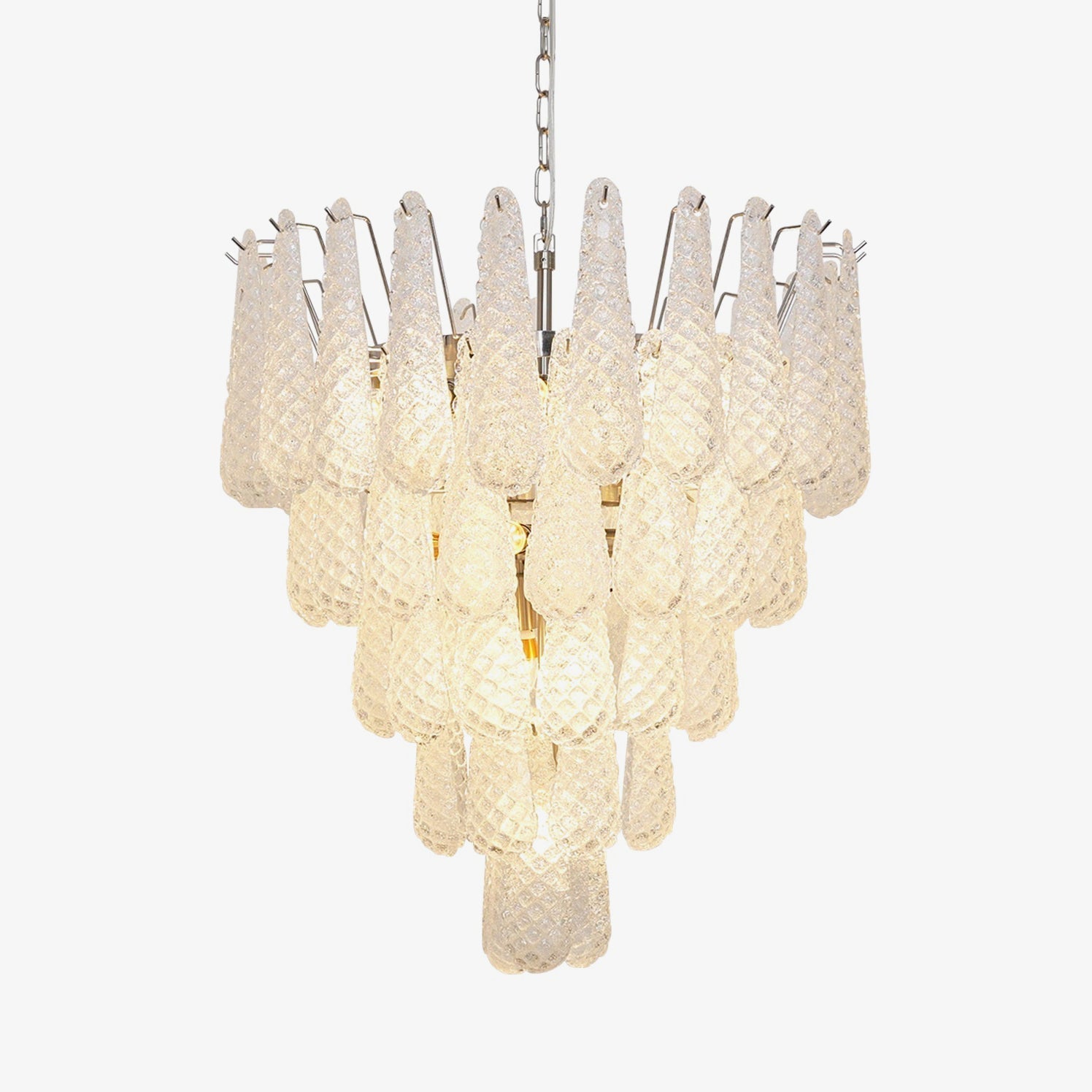 Lucia Murano Glass Round Multi-Tier Chandelier