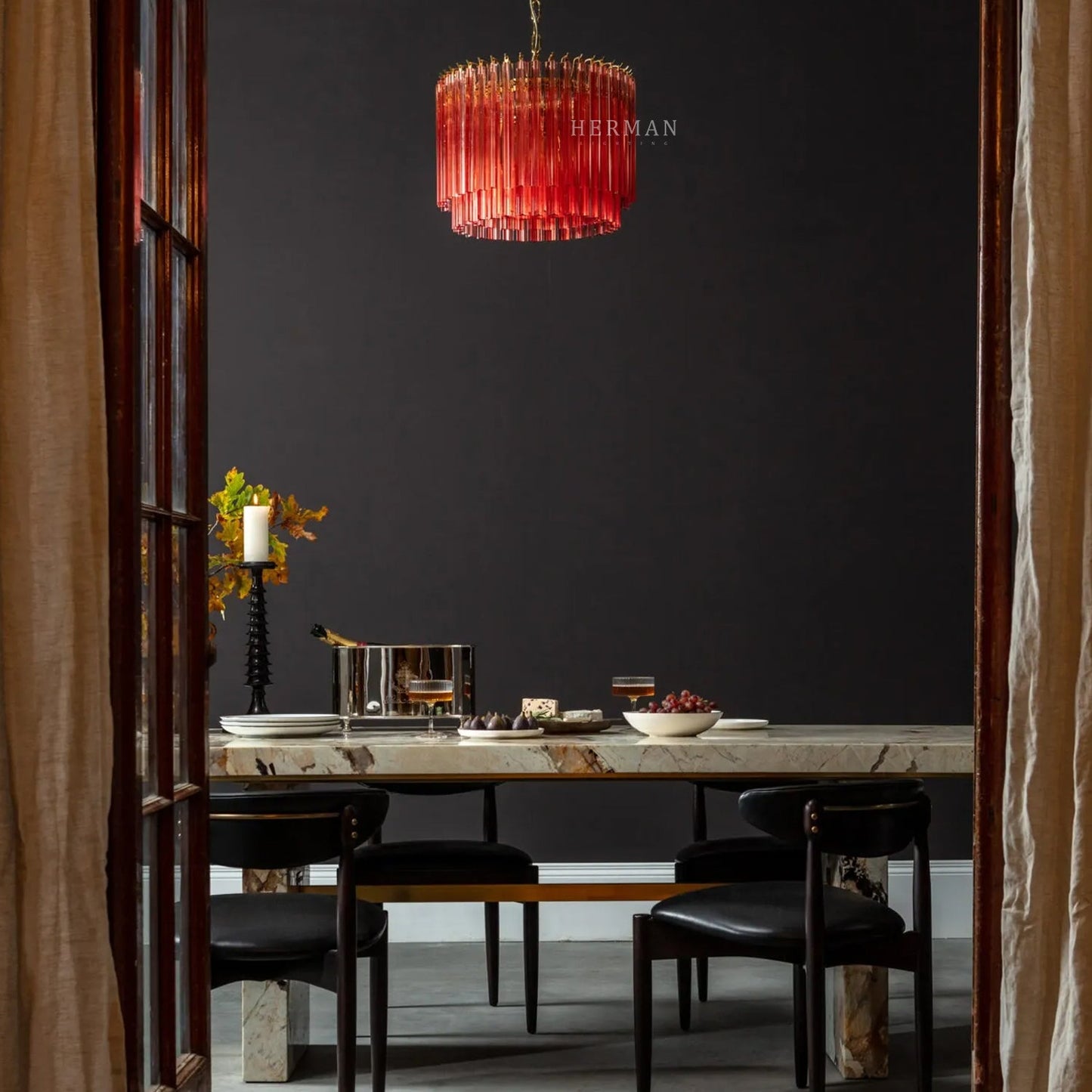 Amaro Drum Chandelier 17.72"