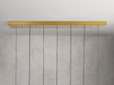 Soltaire Glass Linear Chandelier
