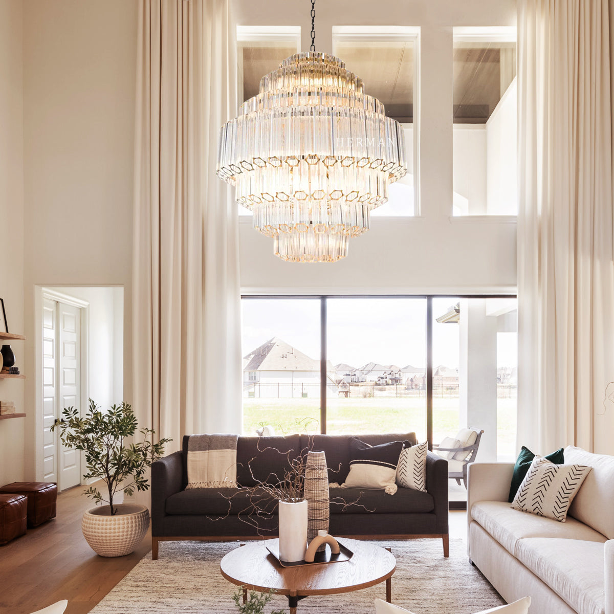 Grande Palermo Murano Chandelier  32.68"