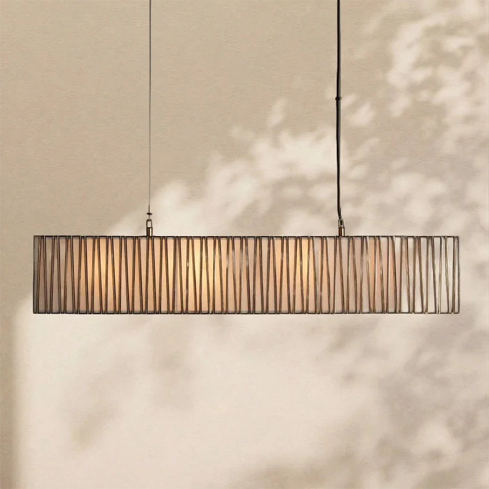 Jeunet Rectangular Chandelier 49" 60" 72"W