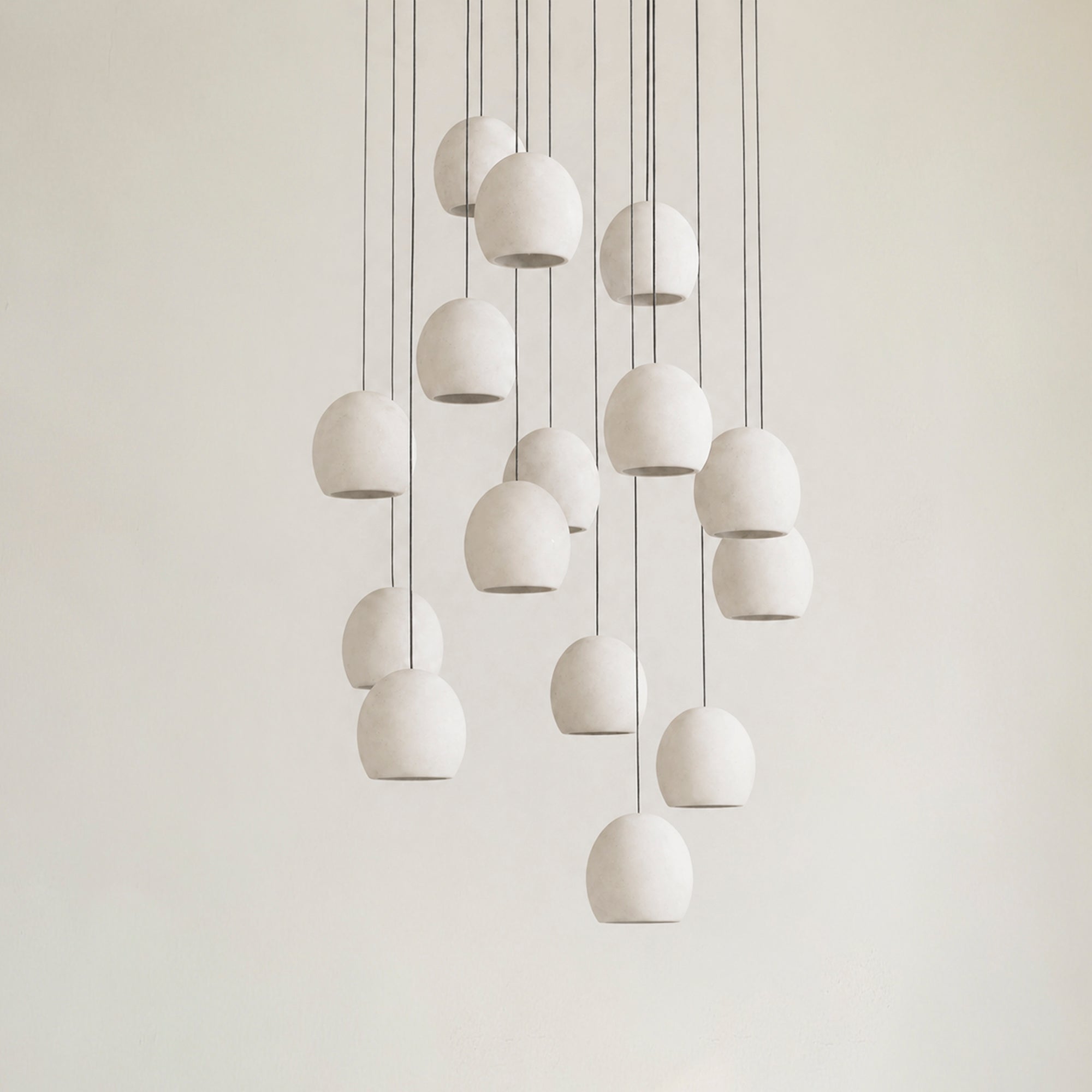 Arica Alabaster Round Chandelier