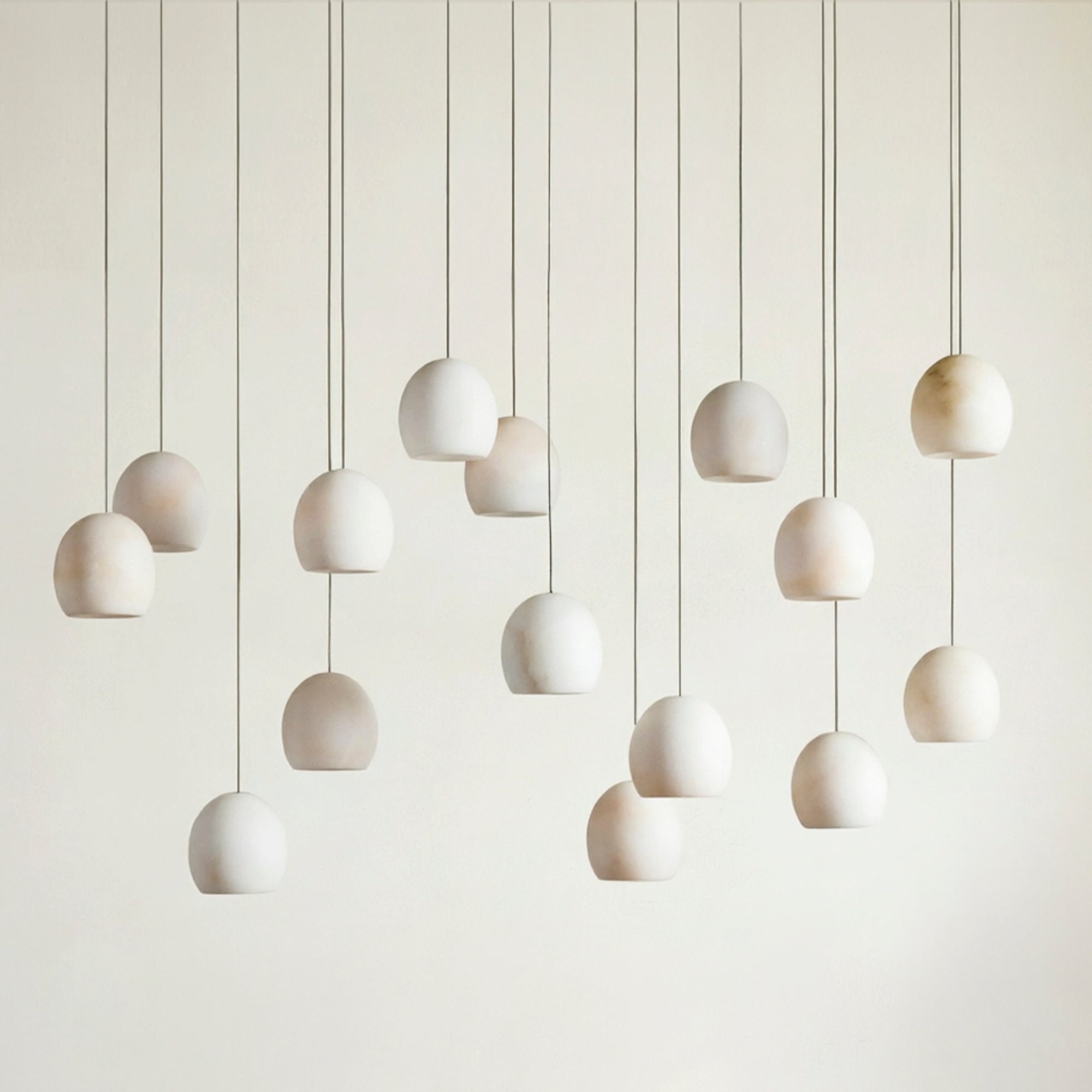 Arica Alabaster Linear Chandelier