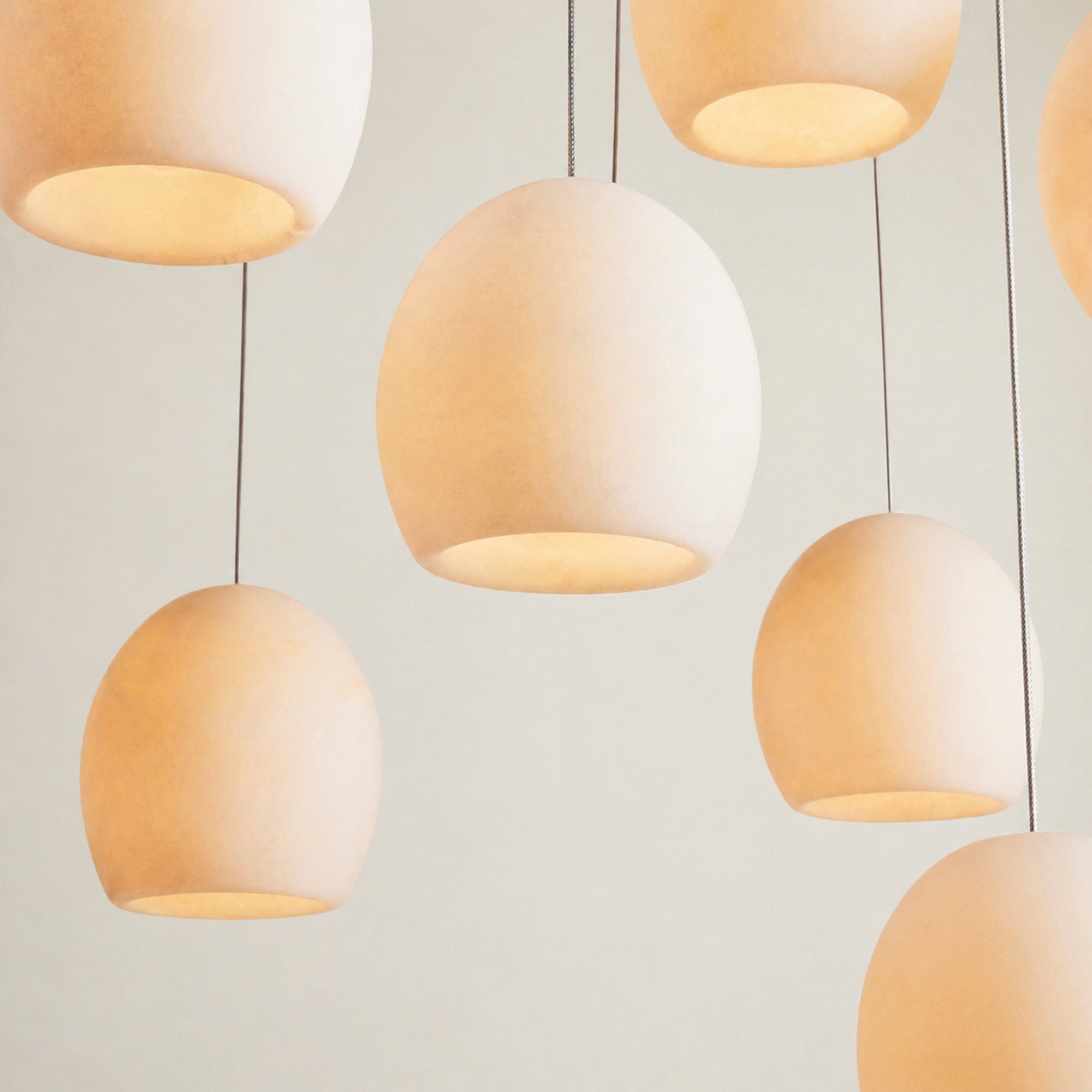 Arica Alabaster Linear Chandelier