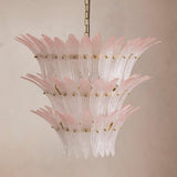 Treviso Pink  Round Multi-Tier Chandelier 30"D