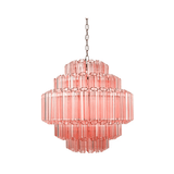 Verona Pink Multi-Tier Chandelier 26"