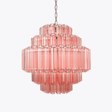 Verona Pink Multi-Tier Chandelier 26"