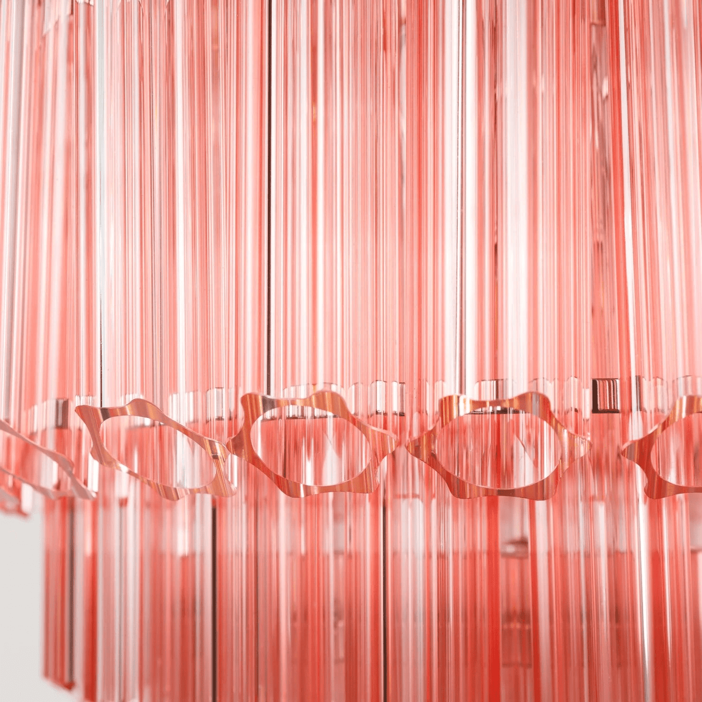 Verona Pink Multi-Tier Chandelier 26"