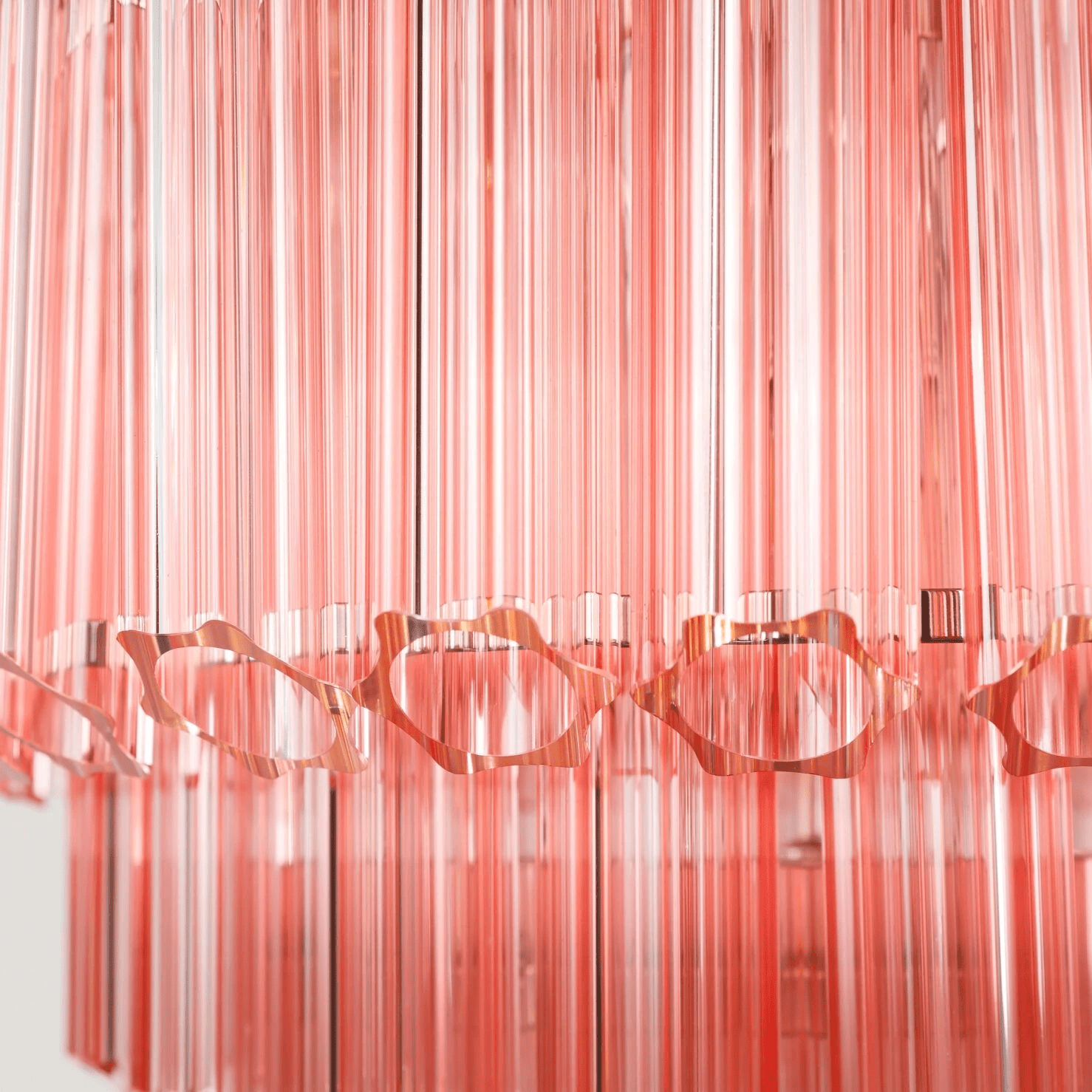 Verona Pink Multi-Tier Chandelier 26"