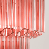 Verona Pink Multi-Tier Chandelier 26"