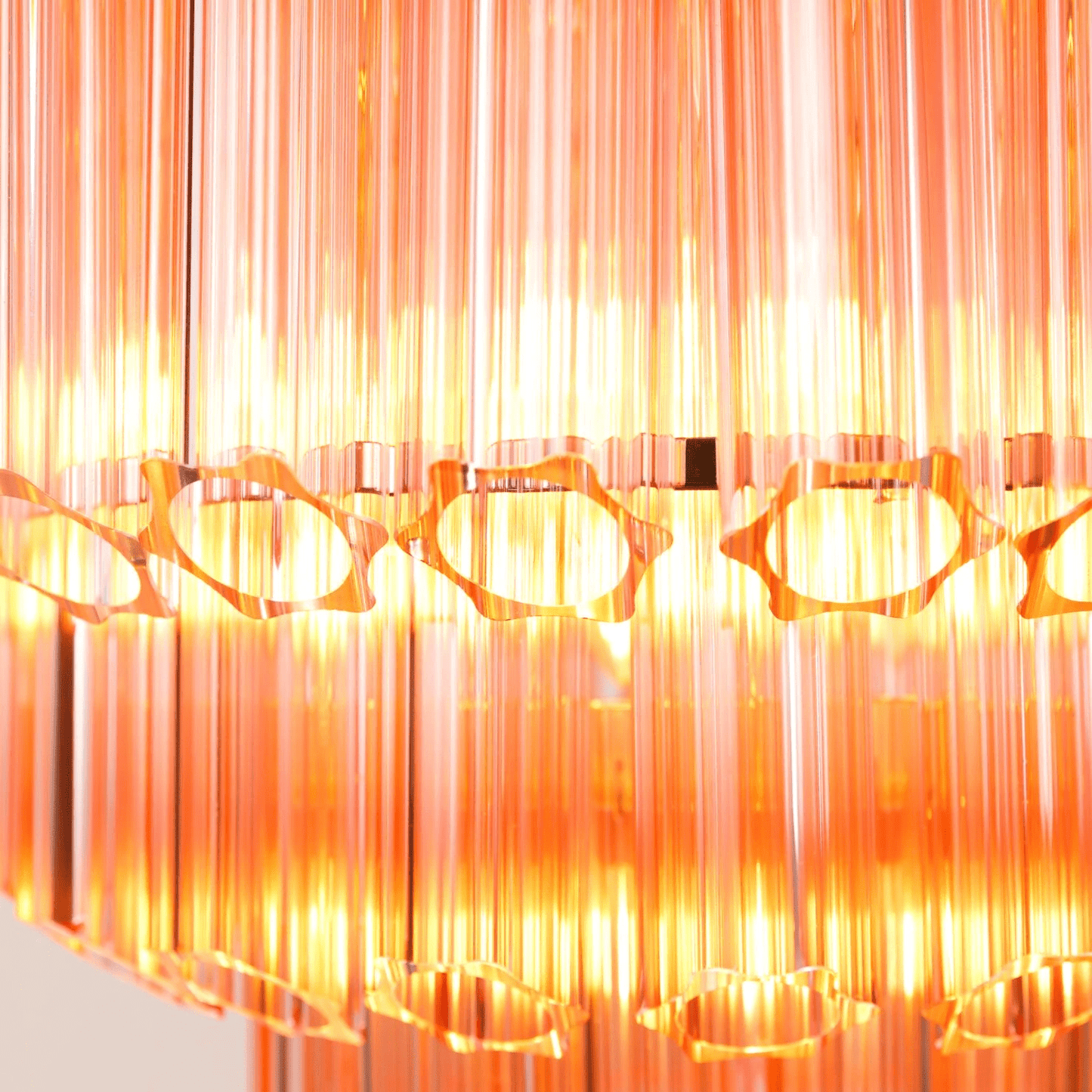 Verona Pink Multi-Tier Chandelier 26"