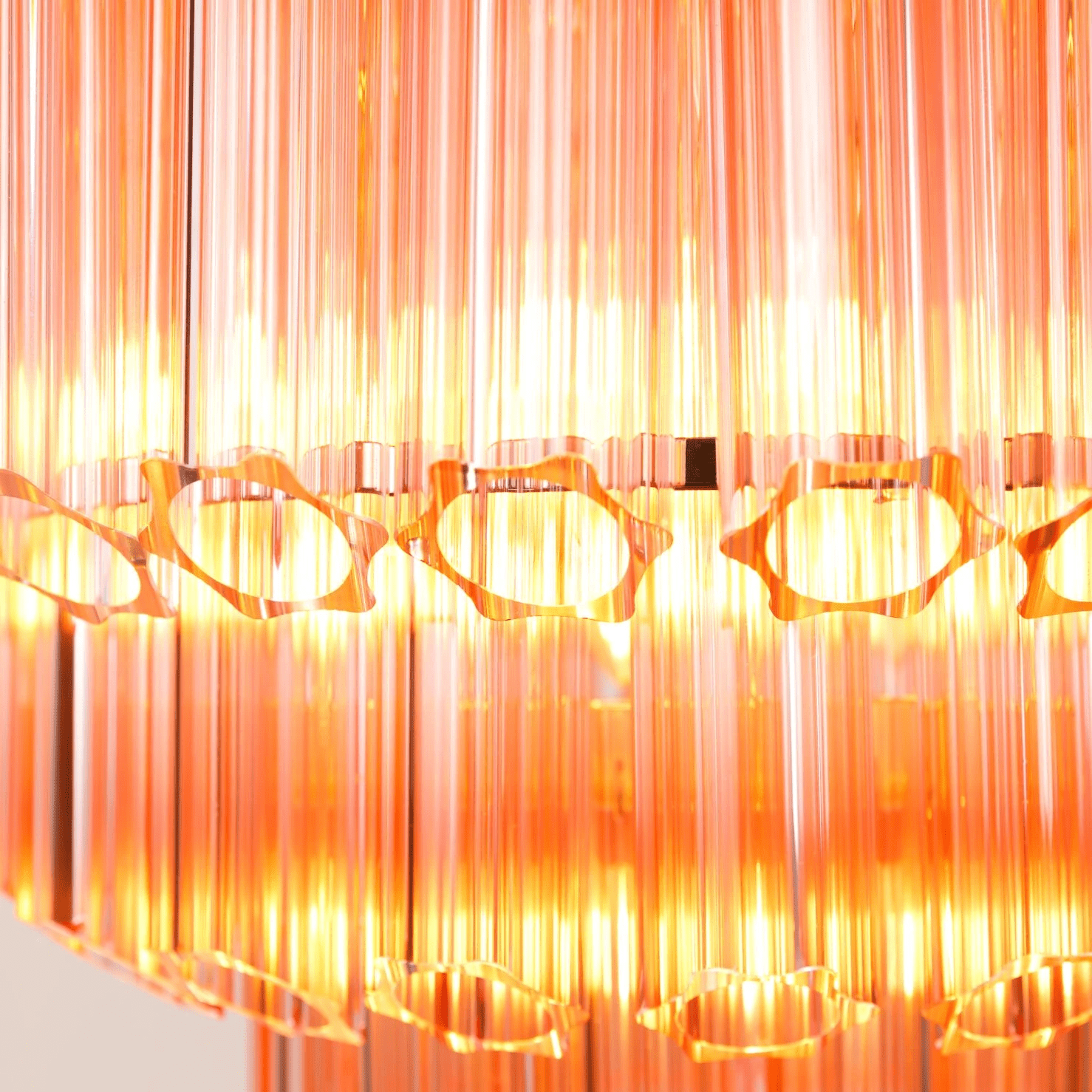 Verona Pink Multi-Tier Chandelier 26"