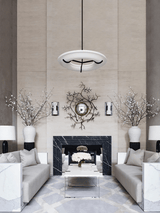Carve Alabaster Pendant Light