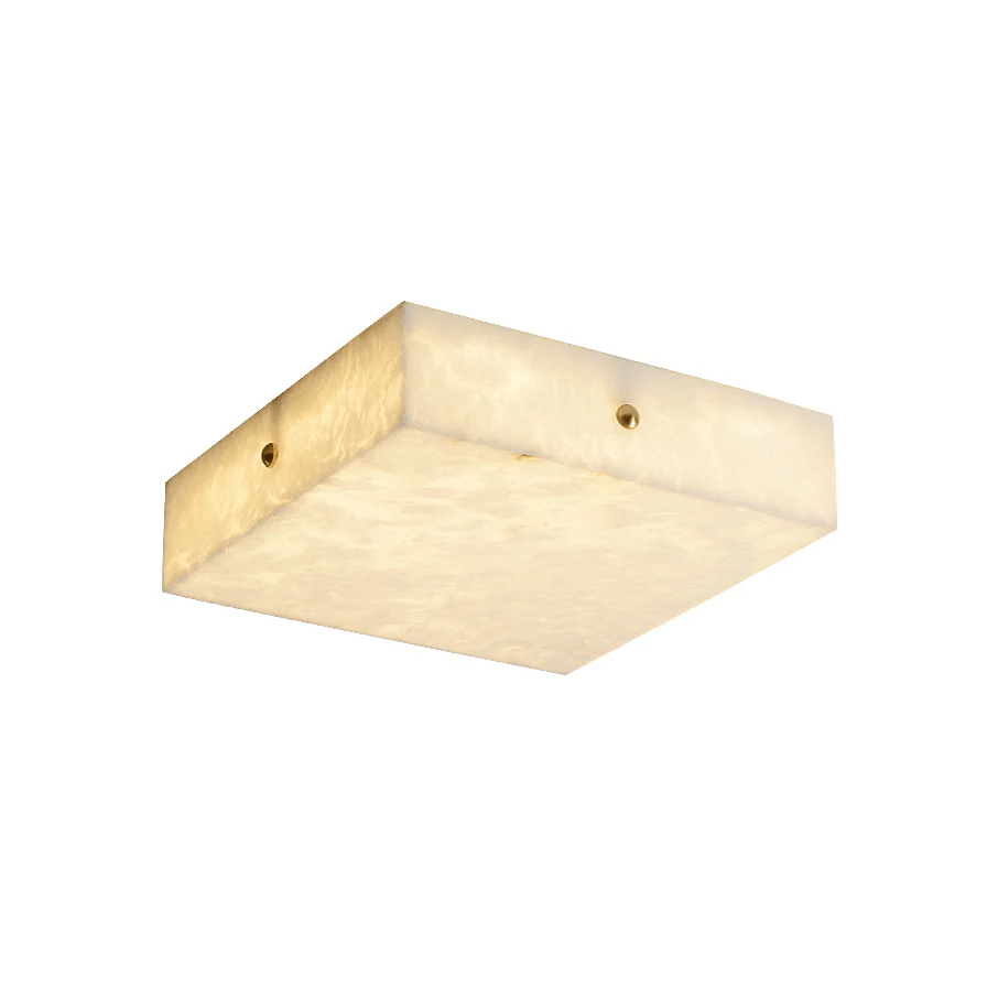 Square Alabaster Flush Mount