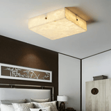 Square Alabaster Flush Mount