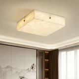 Square Alabaster Flush Mount