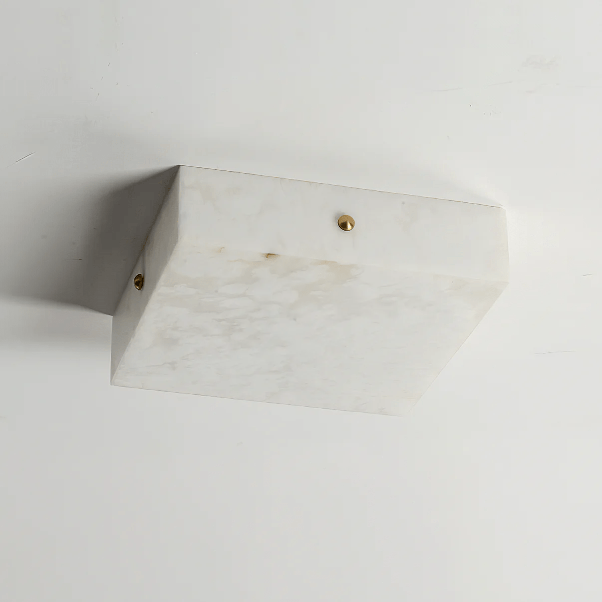Square Alabaster Flush Mount