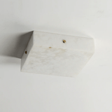 Square Alabaster Flush Mount