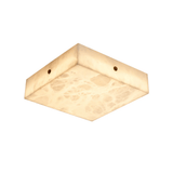 Square Alabaster Flush Mount