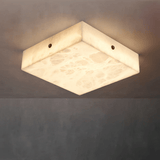 Square Alabaster Flush Mount