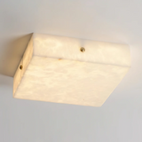 Square Alabaster Flush Mount