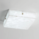 Square Alabaster Flush Mount